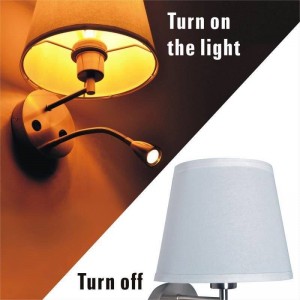 LUZ DE PAREDE COM CANDEEIRO DE LEITURA