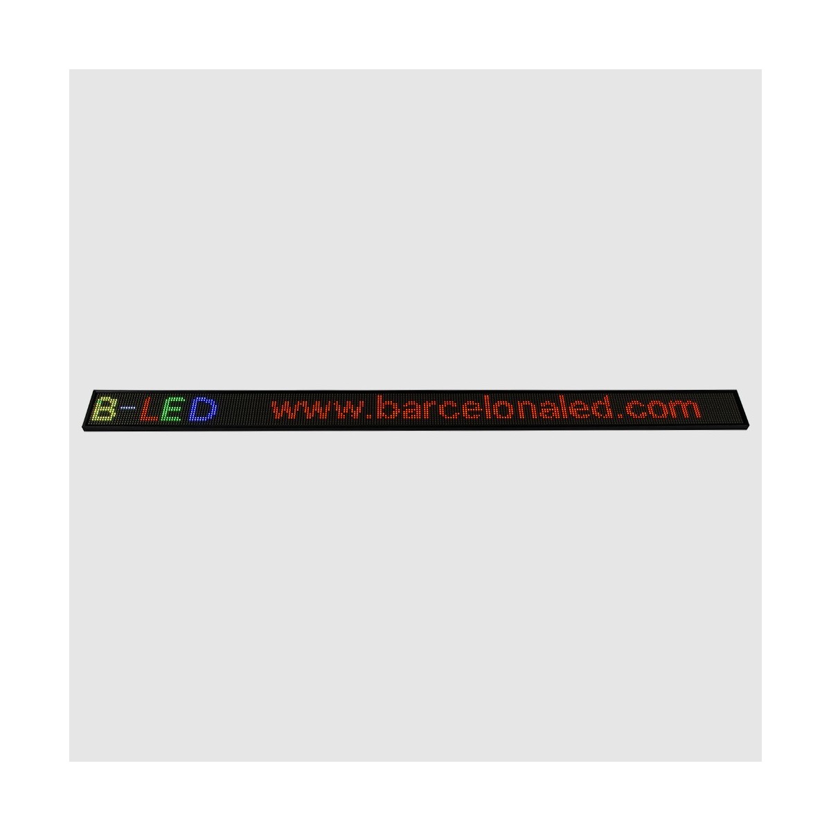 Letreiro LED programável RGB 130x9,5cm WIFI / USB
