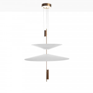 Candeeiro suspenso de design "CRANE" - Discos assimétricos - 15W - 2800K