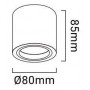 Mini aro de superfície Orientável "SENSA" GU10 Mini aro de superfície Orientável "SENSA" GU10