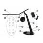 Candeeiro de mesa com USB e sensor de luz 12W CCT dimável