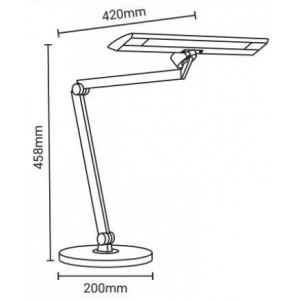 Candeeiro de mesa com comando 12W CCT Dimável