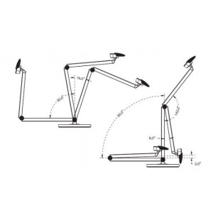Candeeiro de mesa com comando 12W CCT Dimável