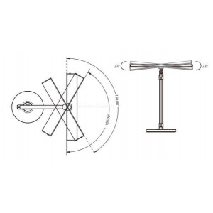 Candeeiro de mesa com comando 12W CCT Dimável