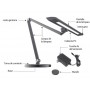 Candeeiro de mesa com comando 12W CCT Dimável