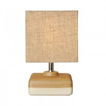 Candeeiro de mesa de cerámica "Quadrada" E14 máx25W Candeeiro de mesa de cerámica "Quadrada" E14 máx25W