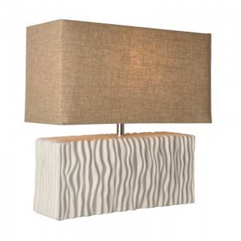 Candeeiro de mesa de cerámica "Retangular" máx.25W E27 Candeeiro de mesa de cerámica "Retangular" máx.25W E27