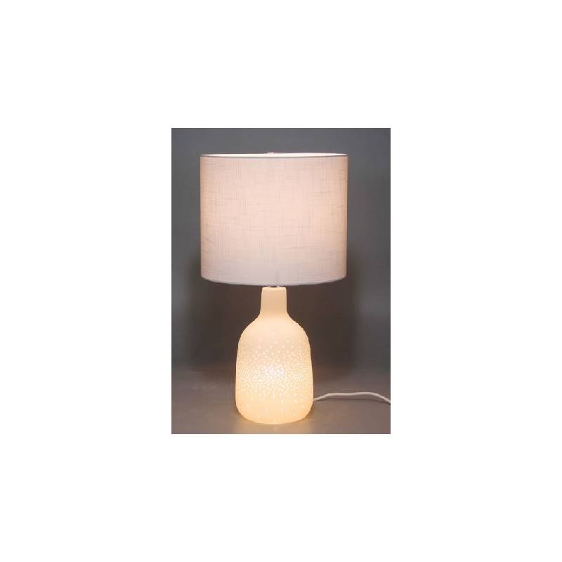 Candeeiro de mesa de cerâmica com luz dupla E27 2x25W
