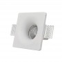 Aro de gesso downlight encastrável quadrado GU10 IP20