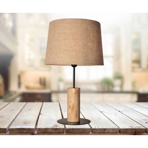 Candeeiro de mesa de madeira "WOOD" E27