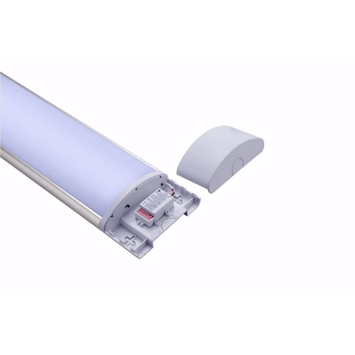 Luminaria linear LED 120cm de alta potência CCT com sensor IP20