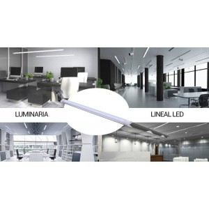 Luminaria linear LED 120cm de alta potência CCT com sensor IP20