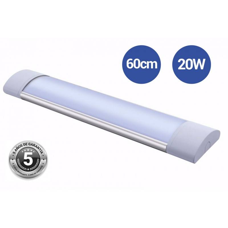 Luminaria linear LED 60cm de alta potência CCT com sensor IP20