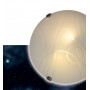 Aplique de parede de cristal moderno VETRO "Luna Piena" 2xE27