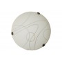Aplique de parede de cristal moderno VETRO "Luna Piena" 2xE27