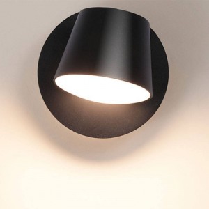 Aplique de parede LED "KOP" orientável 6W - preto