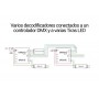 Decodificador DMX DMX-SPI Conversor de sinal para fitas de LED Decodificador DMX DMX-SPI Conversor de sinal para fitas de LED