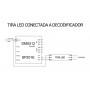 Decodificador DMX DMX-SPI Conversor de sinal para fitas de LED