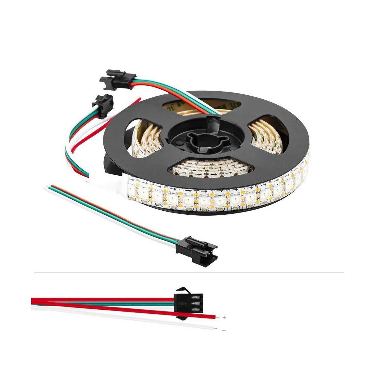 Fitas LED inteligente IC 5V/DC 2 metros 144ch/m IP20