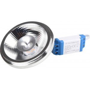 Lâmpada LED AR111 12W com Driver externo