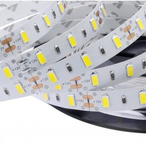 Fita de LED 12V-DC 75W 10  mm monocor IP20 (SMD5630 60CH/M) Rolo 5 metros