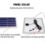 Projetor LED solar 60W com comando IP65 Projetor LED solar 60W com comando IP65