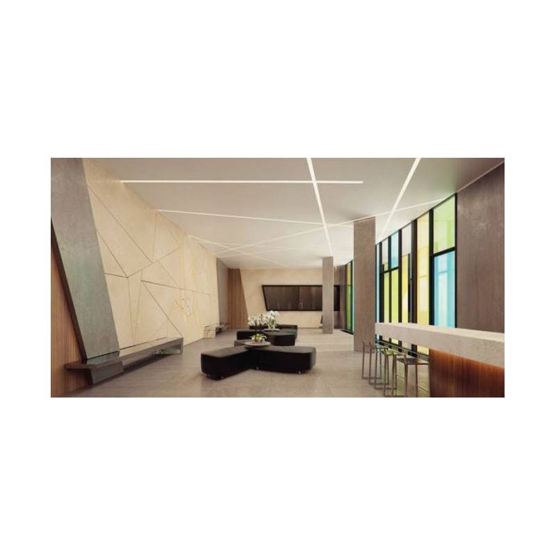 Perfil de Alumínio Integração Parede gesso/ Pladur 18.5X15.5 (2m)