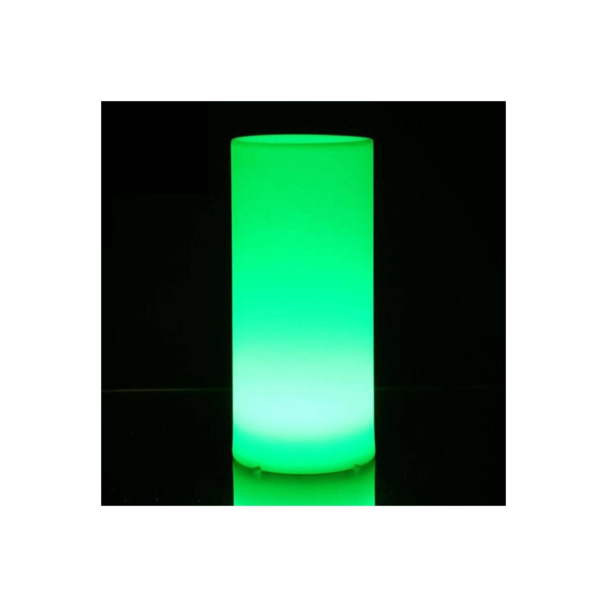 Vaso LED RGBW de Resina Branca 40X115CM 7W IP65 sem fio