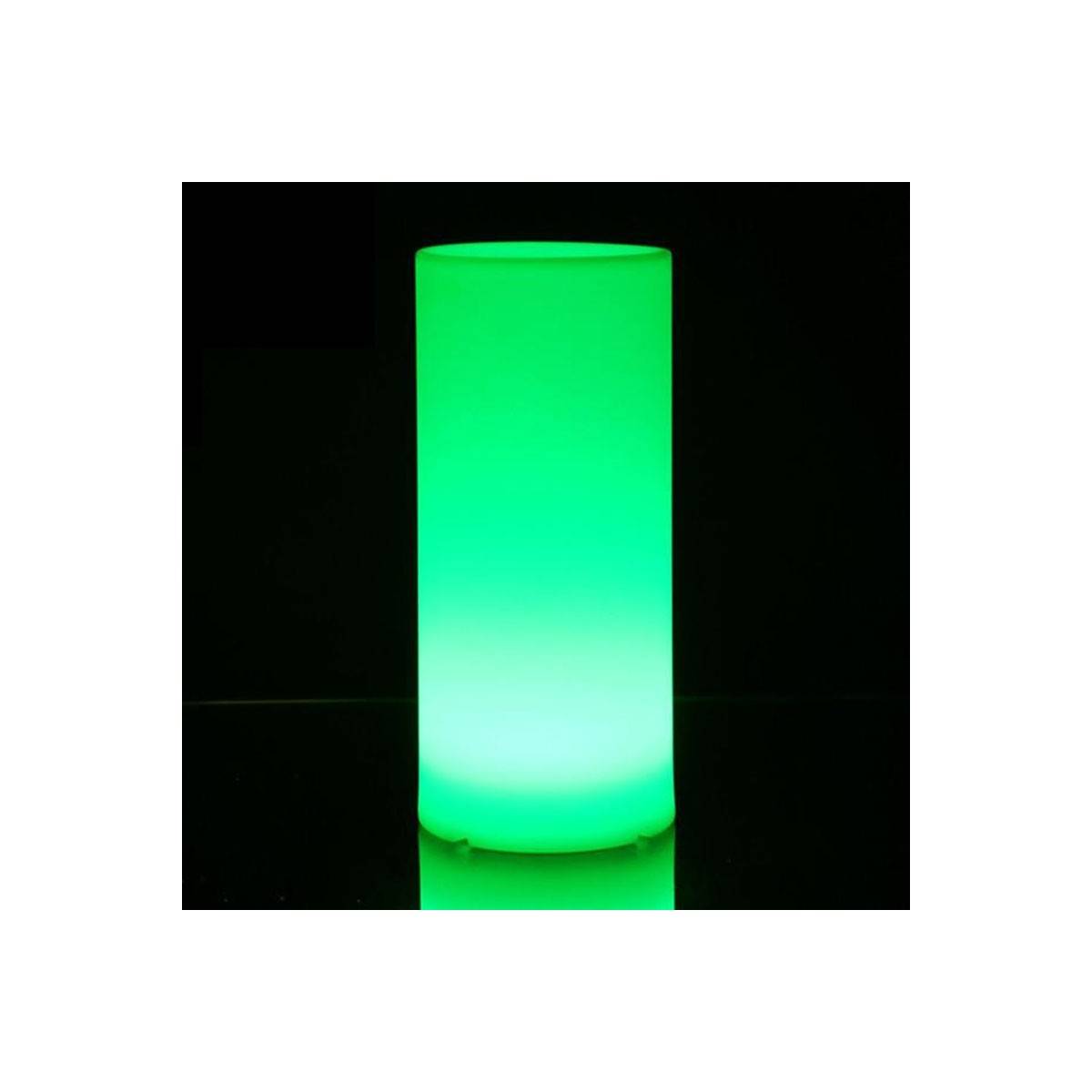 Vaso LED RGBW de Resina Branca 40X115CM 7W IP65 sem fio
