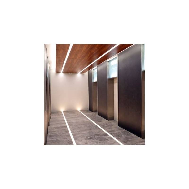 Perfil para fita de LED para encastrar no piso 22x13mm (2m)