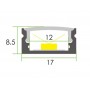 Pack econômico perfil de aluminio de superfície 17x8mm Pack econômico perfil de aluminio de superfície 17x8mm
