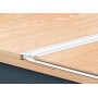Perfil de alumínio 23x8mm para encastrar 1 ou 2 metros