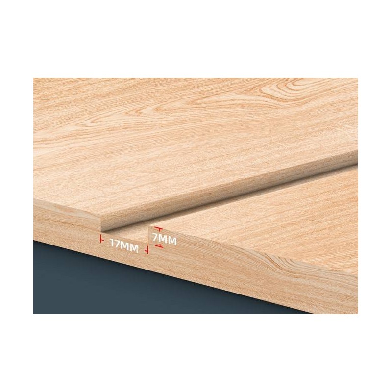 Perfil de alumínio 23x8mm para encastrar 1 ou 2 metros