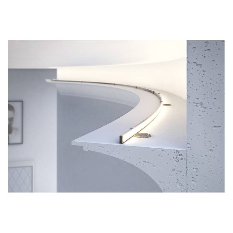 Perfil de alumínio flexível moldável 18x6 superfície (2m)
