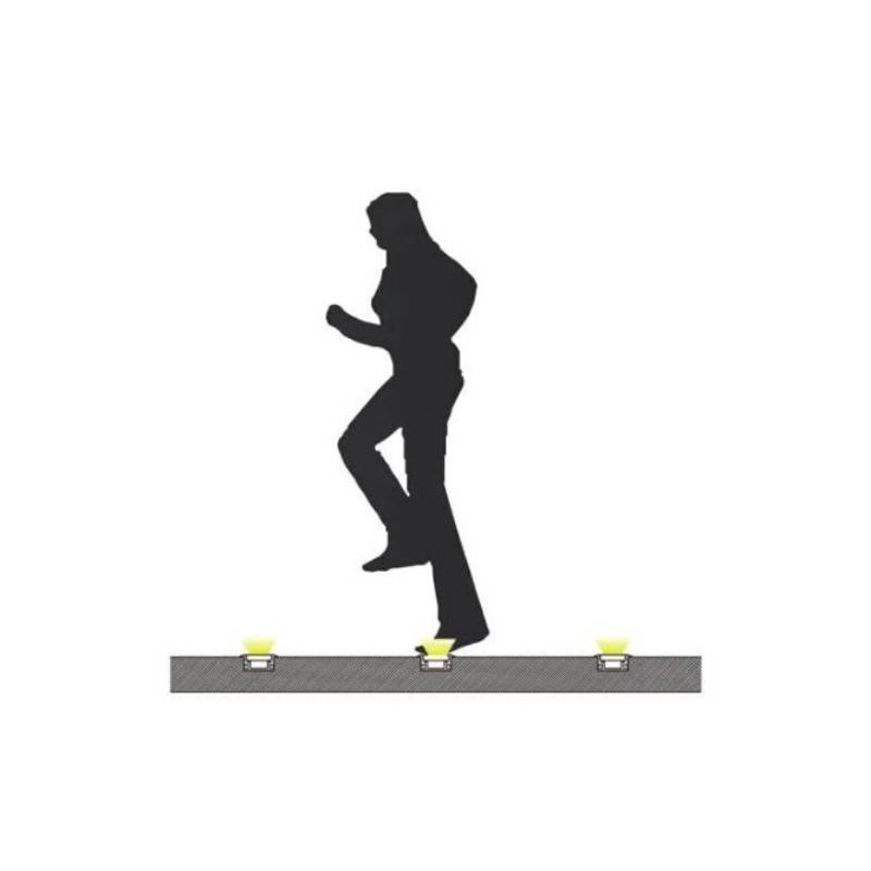 Perfil de alumínio impermeável encastrável chão 27x11mm (2m)