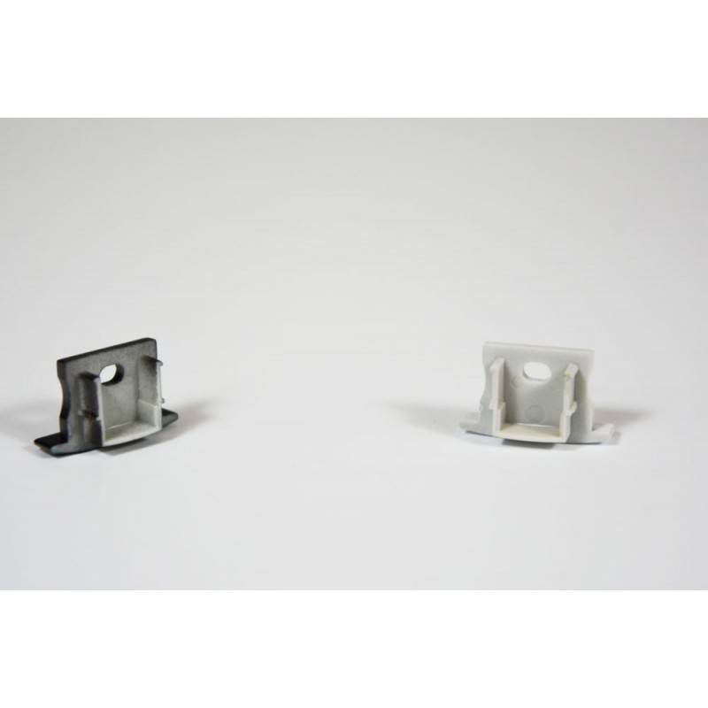 Tampa lateral para perfil encastrável 23x15mm (1un) Tampa lateral para perfil encastrável 23x15mm (1un)