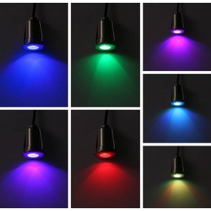 Foco LED de piso Iluminador de parede RGB 3W 12V IP67