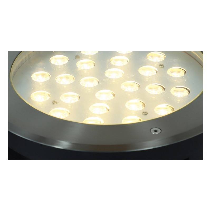Foco de piso LED encastrável 18W 12V 3000K IP67