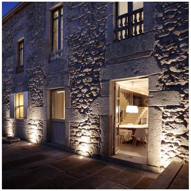 Foco de piso LED encastrável 18W 12V 3000K IP67