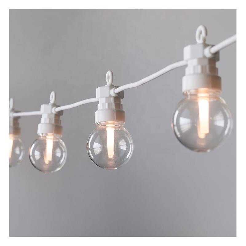 Grinalda branca LED 10 lâmpadas LED 3000ºK - 8 metros