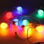 Fio multicolor de fio branco de guirlanda LED 10 lâmpadas LED - 8 metros