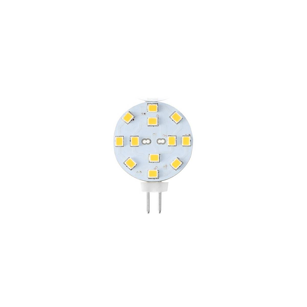 Lâmpada LED plana G4 Bi-Pin 2,3W monocor IP20