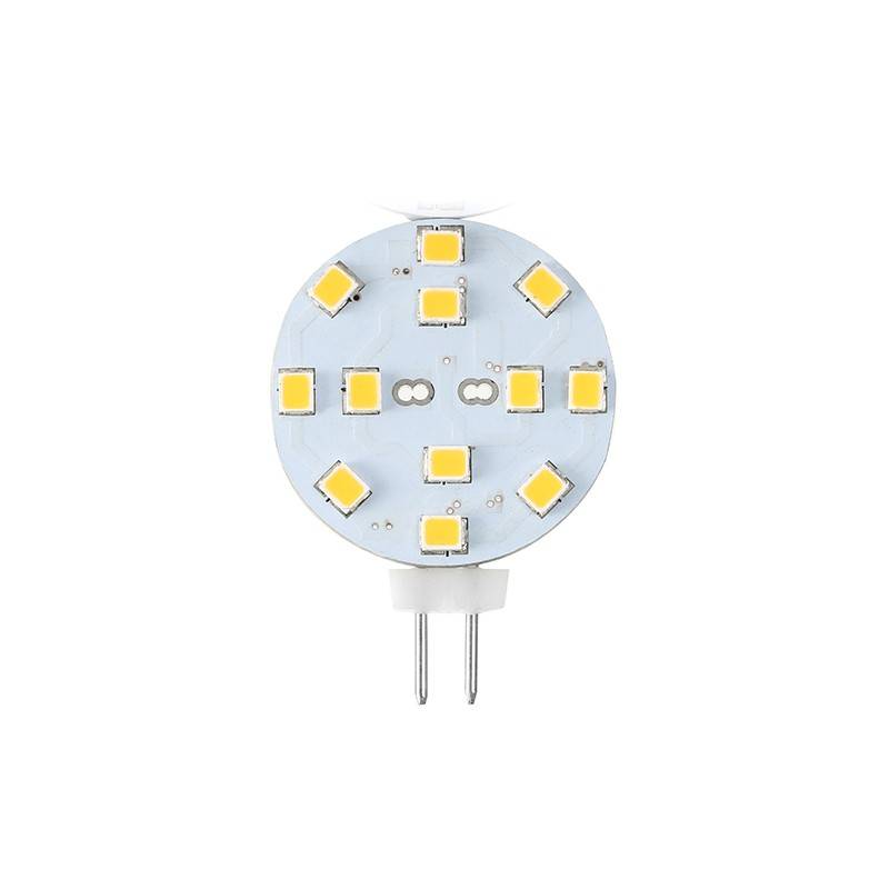 Lâmpada LED plana G4 Bi-Pin 2,3W monocor IP20