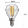 Lâmpada Filamento LED E14 Clear G45 4W Lâmpada Filamento LED E14 Clear G45 4W