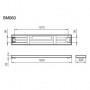 Painel LED encastrável 120x20cm 34W 4000ºK 3400lm UGR25 - Philips