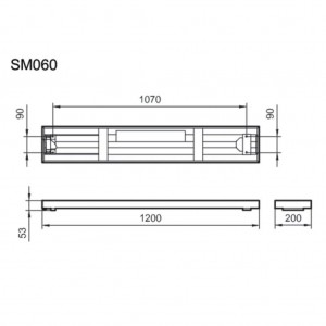 Painel LED encastrável 120x20cm 34W 4000ºK 3400lm UGR25 - Philips