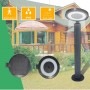 Base tipo bolardo para Candeeiro Solar LED exterior IP65