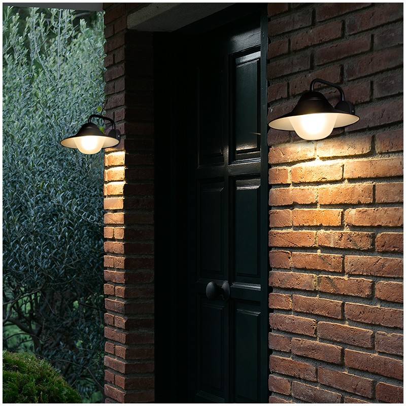 Aplique de parede exterior "HAT" IP44 E27