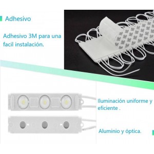 Módulo LED para rotulação 2,5W 230V IP65 120° 6200°K (Un.)