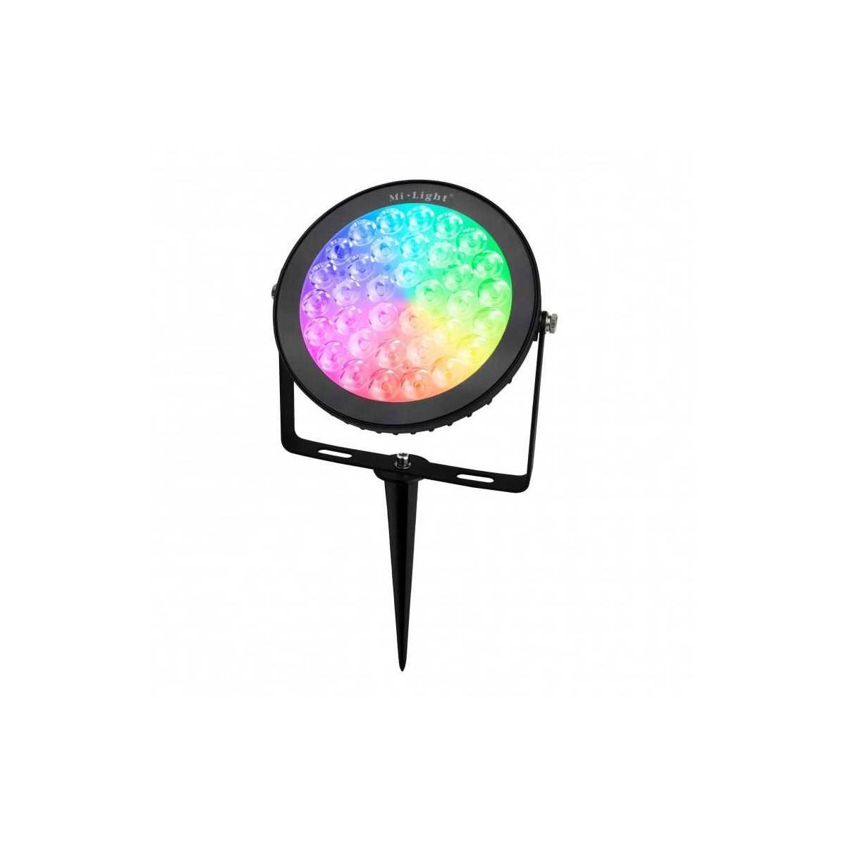 Projetor de jardim LED com estaca 15W RGB + controle CCT RF / WiFi | Mi Light Projetor de jardim LED com estaca 15W RGB + controle CCT RF / WiFi | Mi Light